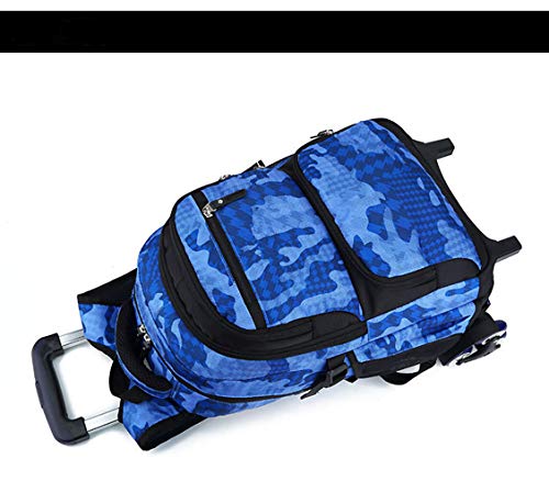 6 Wheels Kids Rolling Bag Sky Blue #TOP7