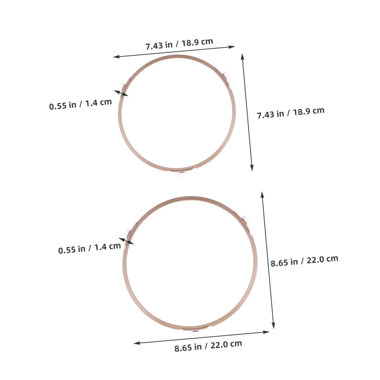 TEHAUX 2pcs Microwave Turntable Ring Microwave Oven Tray Microwave Turntable Roller Replacement Microwave Wheel Microwave Rotary Support Microwave Wheel Ring Microwave Accessories Plastic