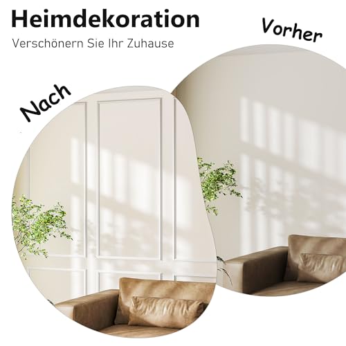 Molduras de estuco autoadhesivas de pared interior con 6 marcos decorativos modulares 6