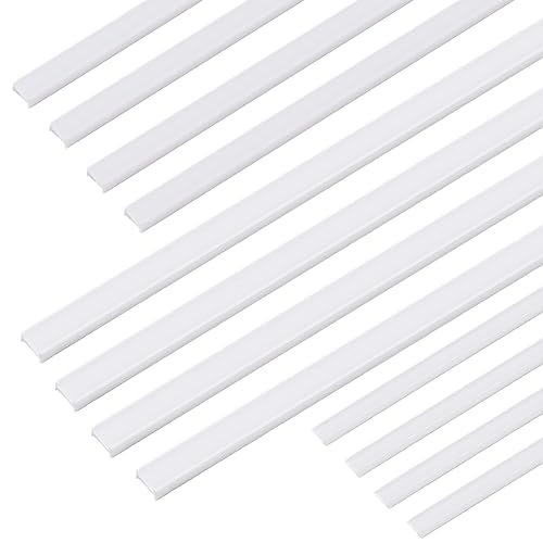 Image of BENECREAT 75PCS ABS Plastic Bars (3 Sizes) - Model Building Tubes for DIY Sand Table, Handmade Crafts, Architectural Modeling