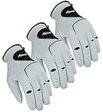 Apical Premium Leather Golf Glove Stable Grip Mens Golf Gloves Durable Value Pack (Pack of 3)...