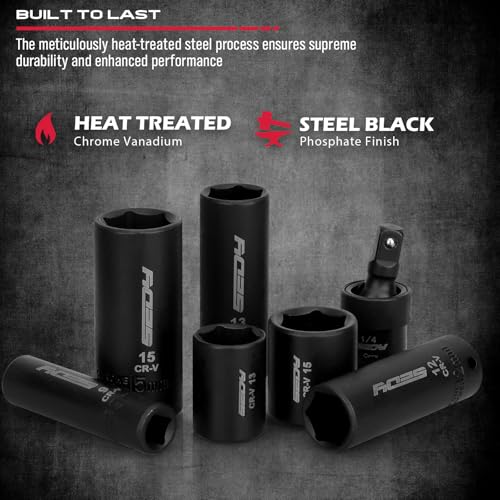 64-Piece 1/4 Inch Impact Socket Set