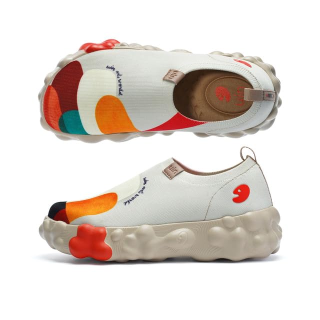 Image of UIN Shoes for Women Slip On Sneakers Comfortable Lightweight Barefoot Travel Art Painted Casual Loafers