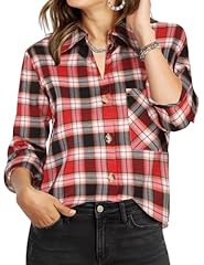 White Black Red Plaid