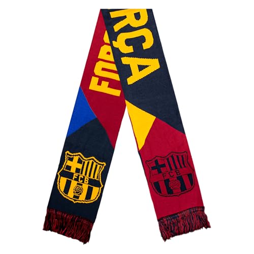 Icon Sports Unisex Facettierter Team-schal FC Barcelona Facet wendbarer Teamschal, blau, Einheitsgröße