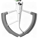 6Qt Flex Edge Beater Compatible With Kitchenaid 5.5–6 Quart Bowl-Lift Stand Mixers, Flat Beater Paddle Attachment Replacement With Silicone Scraper Edge, Dishwasher Safe，Mixer Accesories