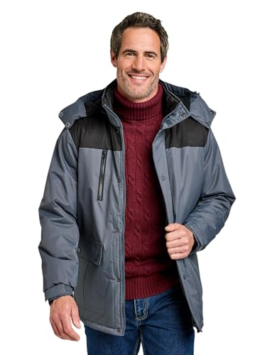 Pegasus Men's Woven Waterproof Jacket With Fleece Lining Grey