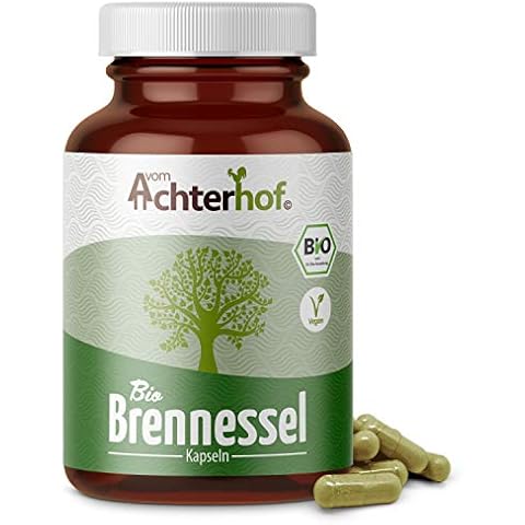 Brennessel-Kapseln BIO | 160 Stück | hochdosiert mit je 500mg Brennesselpulver | 100% reine Brennesselblätter gemahlen Cover