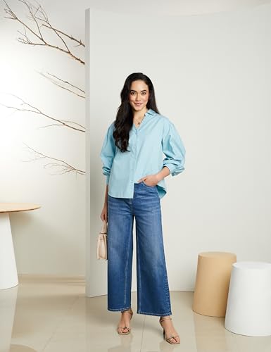 Image of Symbol Premium Women's Oversized Smart Casual Cotton Shirt (Available in Plus Sizes)