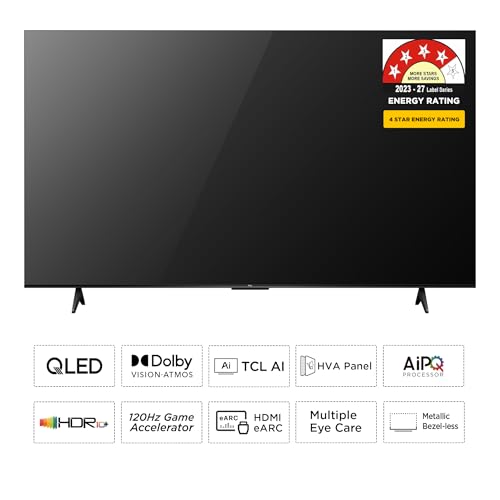 Image of TCL 189 cm (75 inches) 4K UHD Smart QLED Google TV 75T6D