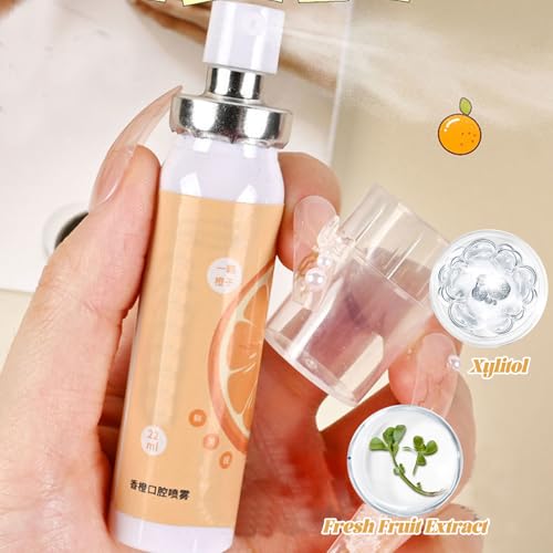 Mundspray, 5 Stück Mundspray Mit Fruchtgeschmack, Atemerfrischer Mundgeruchspflege Mundspray, Tragbares Erfrischendes Mundspray, Frischer Atem, Mundgeruch Bekämpfen, Reduziert Mundtrockenheit – Bild 4