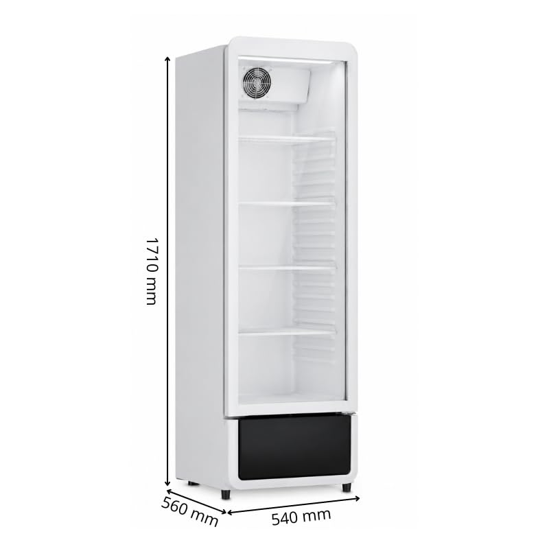 Générique Armadietto per bevande refrigerato, professionale, 350 litri, bianco, 1 anta a battente