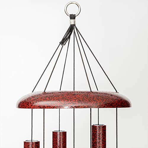 Corinthian Bells By Wind River - 44 Inch Ruby Splash Wind Chime For Patio, Backyard, Garden, And Outdoor Décor (Aluminum Chime) Made In The Usa #TOP4