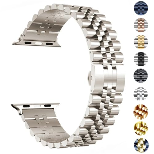 Bracelet Apple Watch en acier inoxydable avec boucle déployante