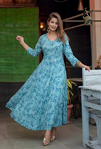 rayon long kurti