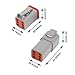 ECSiNG 2Set 6 Pin Waterproof Electrical Connector Kit DT04-6P DT06-6S Compatible with Deutsch Compatible with DT Series 6P Automotive Sealed Plug