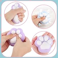 4 Pack Squishy Cat Paw, Cute Fidget Toys Soft Sticky Squeeze Stress Squishies for Kids Adults Anxiety Stress Relief, Classroom Prizes, Birthday Gifts Party Favors — image 6