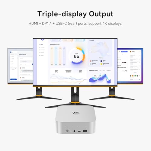Image of Beelink SEi13 Pro Mini PC W-11 Pro, i7-13620H 32G LPDDR5 500G NVMe M.2 SSD, Mini Desktop Computer Suppoet Triple Display 4K@60Hz Output via HDMI +DP1.4+USB-C(rear), WiFi 6+BT5.2+2.5G LAN Mini Computer
