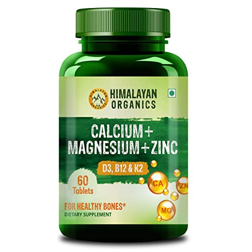 Image of Vlado's Himalayan Organics Calcium Magnesium Zinc Vitamin D3 & B12 (60 Tablets) x Pack of 24