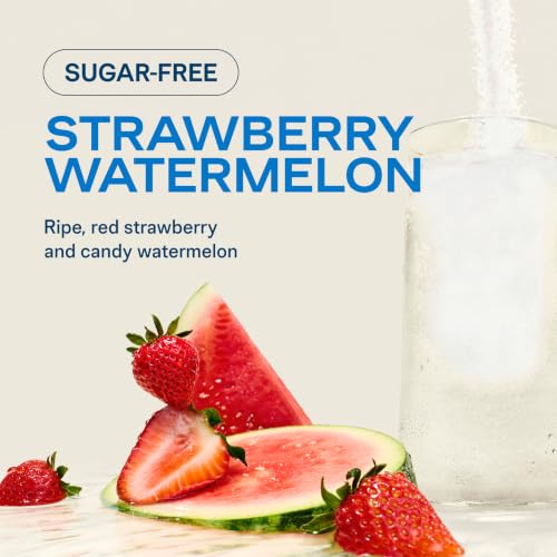 Image of Liquid I.V. Sugar Free Electrolytes, Strawberry Watermelon, 42 Count | Scientifically Formulated | Clinically Proven Hydration | Zero Sugar | No Artificial Sweeteners | Non-GMO | Powder Drink Mix