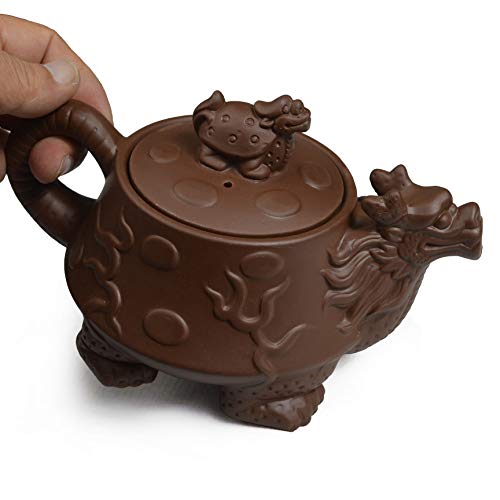 YXHUPOT Dragon Tortoise Zisha Clay Gongfu Teapot
