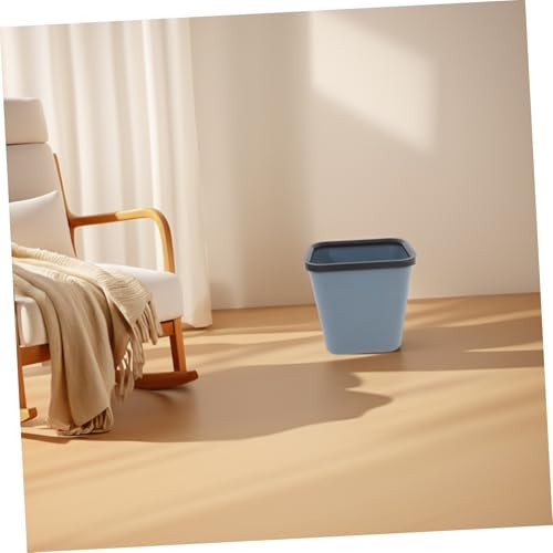 Caneca de basura rectangular de plástico resistente miniatura 4