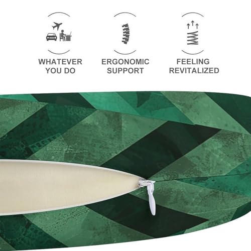 Almohada de espuma viscoelástica cervical verde tamaño moderado miniatura 5