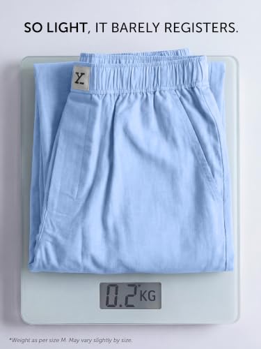 Image of XYXX Ultra-Breathable Solid Cotton Chambray Pyjamas For Men