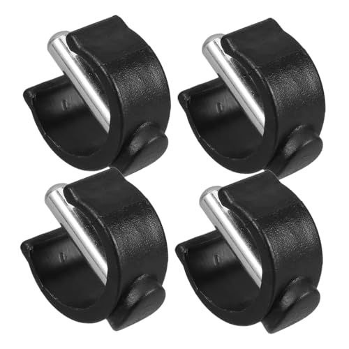 Vaguelly 4 Piezas De Repuesto Para Silla De Inodoro Bastón Plegable Abrazadera De Seguridad Pestillo Clips Para Bastones Repuesto Para Muletas Abrazadera De Seguridad Para Bastón