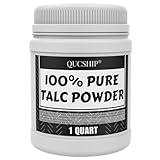 Qucship Ultra-Pure, Fine Talc Powder, Odorless & Sweat-Removing Talcum Powder, Quality Talc Powder for Industrial Automobile Tire Lubrication, Affordable Talc Thickener for Paint, Coating, Etc