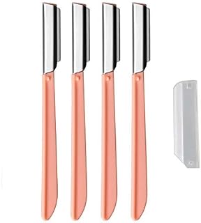 4 Pcs Eyebrow Razors Shaper Shavers, Face Razors for Women and Men, Facial Hair Removers Trimmer Shaving Grooming Dermaplanning Tool