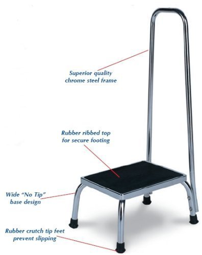 Foot Stool with Support Handle