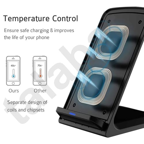 Image of Talabat 15W Fast Wireless Charging stand |Compatible with Samsang Galaxy Note 9 /s9 /plus /note 8 /s8, and iPhon 13 /13Mini /13Pro /13Pro Max /12 /12Mini /12pro /12Po Max /11 /