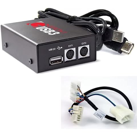 GROM Audio (USB3) USB & iPhone car stereo integration kit compatible with older TOYOTA COROLLA CELICA AVENSIS RAV4 SIENNA LANDCRUISER HILUX PREVIA & LEXUS IS RX ES GS GX LS #TOY1 Cover