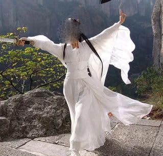Hanfu vêtement de danse folklorique et costume de drame chinois classique blanc - 2