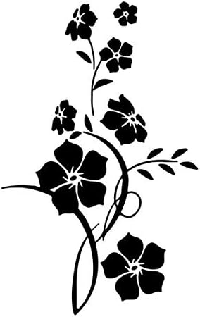 Amazon ウォールステッカー 花 おしゃれ カフェ 北欧 モノトーン 植物 黒色 カフェ モダン トイレ 英字 壁シール フラワー 壁紙シール キッチン 鳥 葉 花びら シンプル 小さい 隙間 初心者 初めて お試し 和風 和柄 和室 インスタ リビング 洗面所 癒し