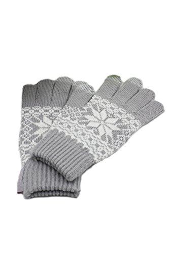 YACUN Guanti Touchscreen maglia donna inverno