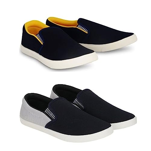 Image of HOTSTYLE Premium Casual Shoes Slip On Sneakers for Men |Combo Pack of 2|176
