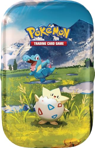 Pokémon-Sammelkartenspiel: Mini-Tin-Box Mega-Entwicklung – Erhabene Helden: Togepi und Karnimani (1 Stickerbogen… – Ansicht 4