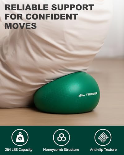 Image of Trideer Exercise Ball for Physical Therapy, 9 Inch Pilates Ball