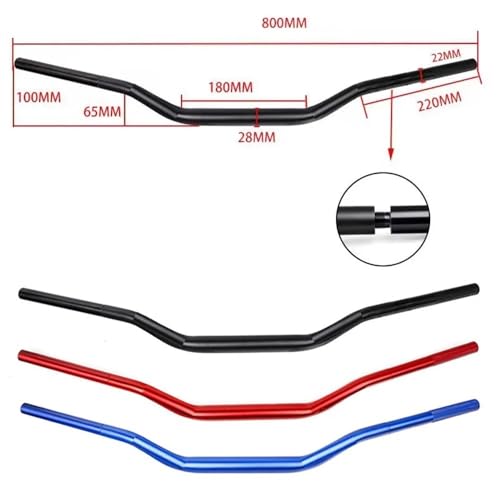 Barra de equilibrio para motocross en rutas de montaña con manillar de 22 mm de aluminio CNC 2