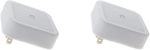 Othmro ABS L65 × W65 × H68 Luz nocturna enchufable luz cálida LED Navidad bombilla luces de cama con sensor automático de atardecer a amanecer para