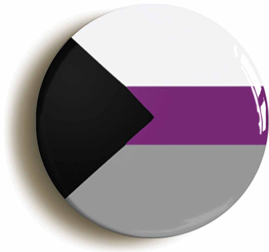 Demisexual Flag Fridge Magnet (Circular 2inch / 50mm Diameter)