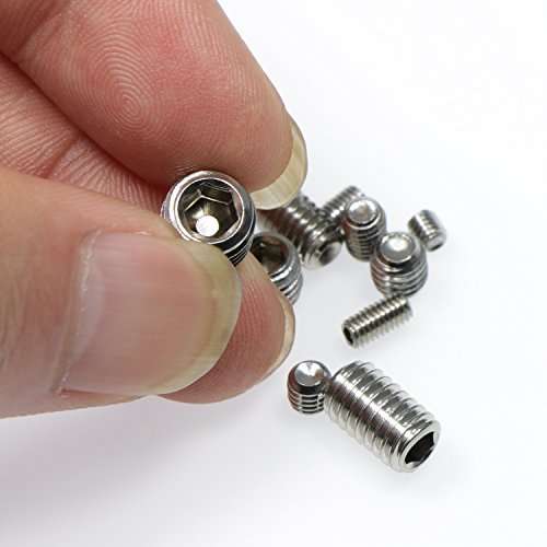 Waycreat 266Pcs Allen Head Stainless Steel Grub Set Screw Assortment Kit, (Hex Socket) #TOP2