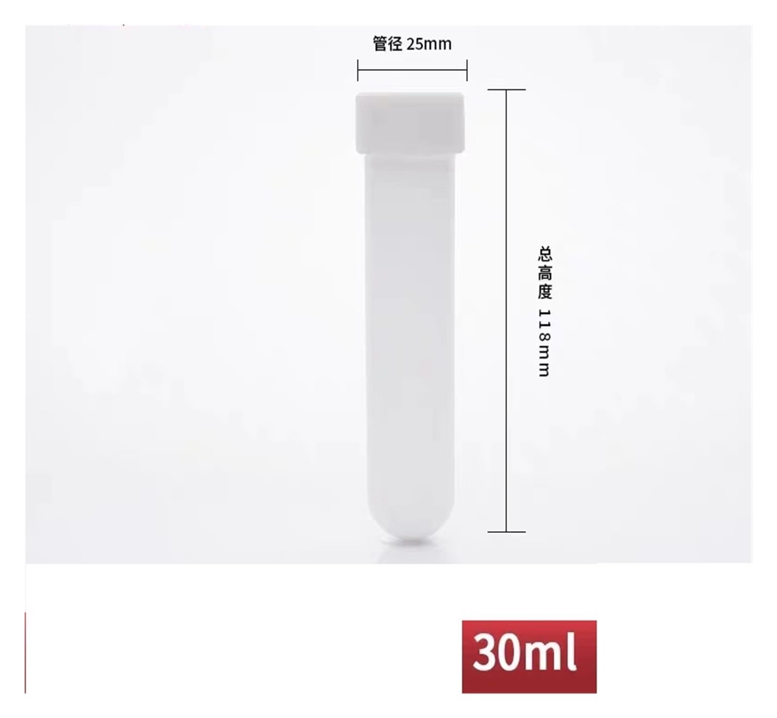 Tubo de PTFE Polytef for laboratorio Tubo centrífugo Tubo centrífugo de laboratorio 5 10 20 30 50 100 ml(30mL)