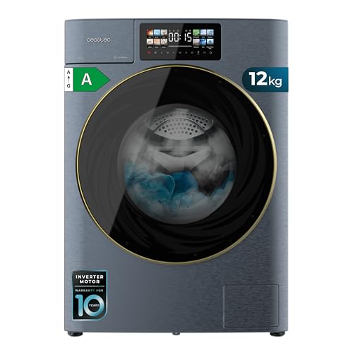 Cecotec Lavadora Carga Frontal 12Kg Bolero DressCode 12950 Autodose Direct Drive 3D...