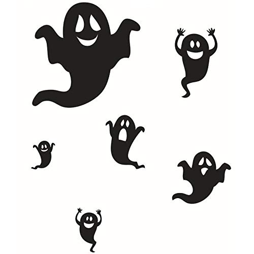 Vinilo Decorativo Halloween Fantasmas Divertidos 27x33 pulg