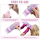 2 Stücke Haaröl Applikator, Hair Oil Applicator Bottle und Kopfhaut Massagebürste, Wurzelkamm mit Abgestufter Skala Haarfärbebürste Applikator Flasche Haare für Hair Oiling Haar Colorationen