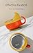 Owfccla 2 Pieces Spill Proof Scoop Bowl with Suction Base,Plastic Bowl with Suction Bottom and Stainless Steel Liner,Adaptive Bowls for Disabled Adults,Handicapped, Parkinsons,Stroke,Elderly (Yellow)