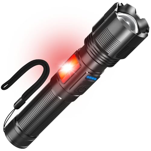 Image of Svoko Torch Light High Power Rechargeable, IPX7 Waterproof Led Charging Flashlight High Beam 800m Long Range with 7 Light Modes, Magnetic, Adjustable Portable Powerful Torchlight for Camping, Outdoor